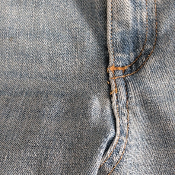 Rag & Bone Size 25 Light wash Blue Capri Distressed Step Hem Jeans - Picture 14 of 16